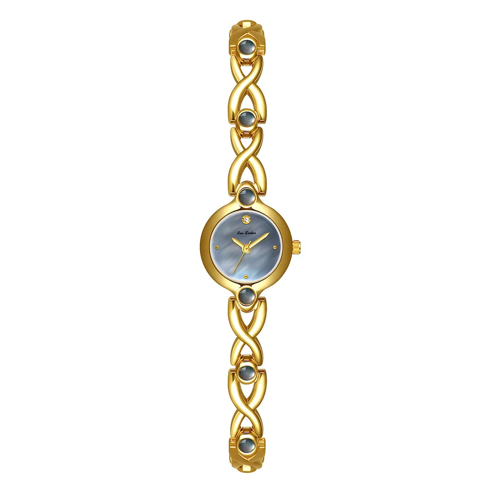 Ladies Watch Elegant Retro Round Black Gold Shell Dial Fashion Casual Gold Watches For Woman Gift Fashion Accessory