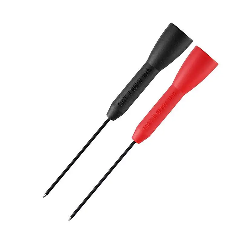 Sonda multímetro de uso General, conector de 2mm, punta extra, punción muy fina, aguja de acero, reparación de automóviles, pluma de electricista, aguja de extensión