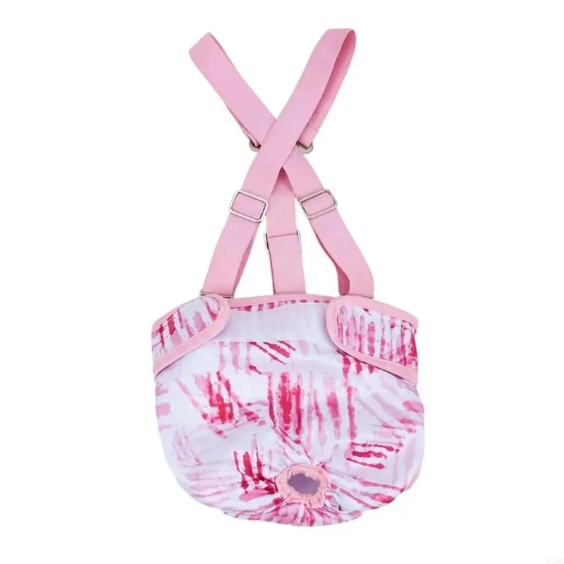 Easyly Wear Washable Dog Diaper for Female Dog Reusables Comfortable with Adjustable Straps Nonslip HX6C