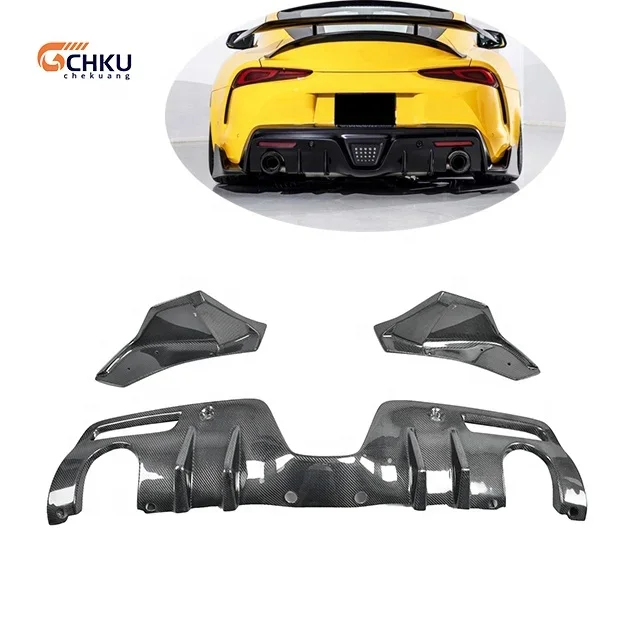 For  super rear bumper a90 carbon fiber Car Rear diffuser custom