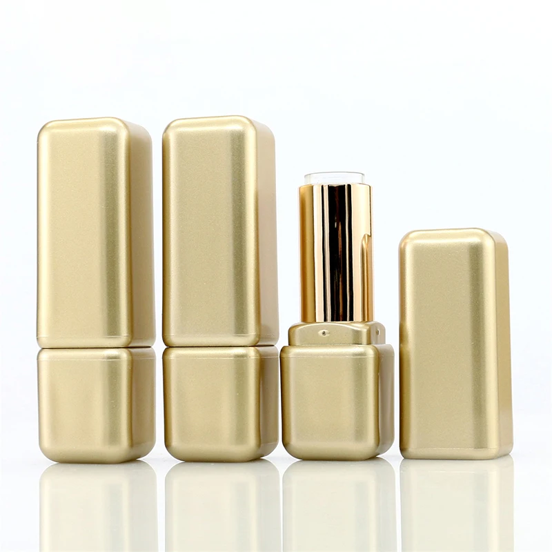 3.8G Aziatische Gouden Lege Lippenstift Buis Hervulbare Lippenstift Fles Diy Lippenbalsem Container Lippenstift Lippenbalsem Monster Flesjes