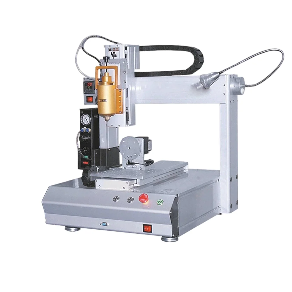 Fully Automatic Industrial Epoxy AB UV Glue Dispensing Robot 220V Hot Melt Adhesive Dispenser Applicator Spraying 1 Year PLC