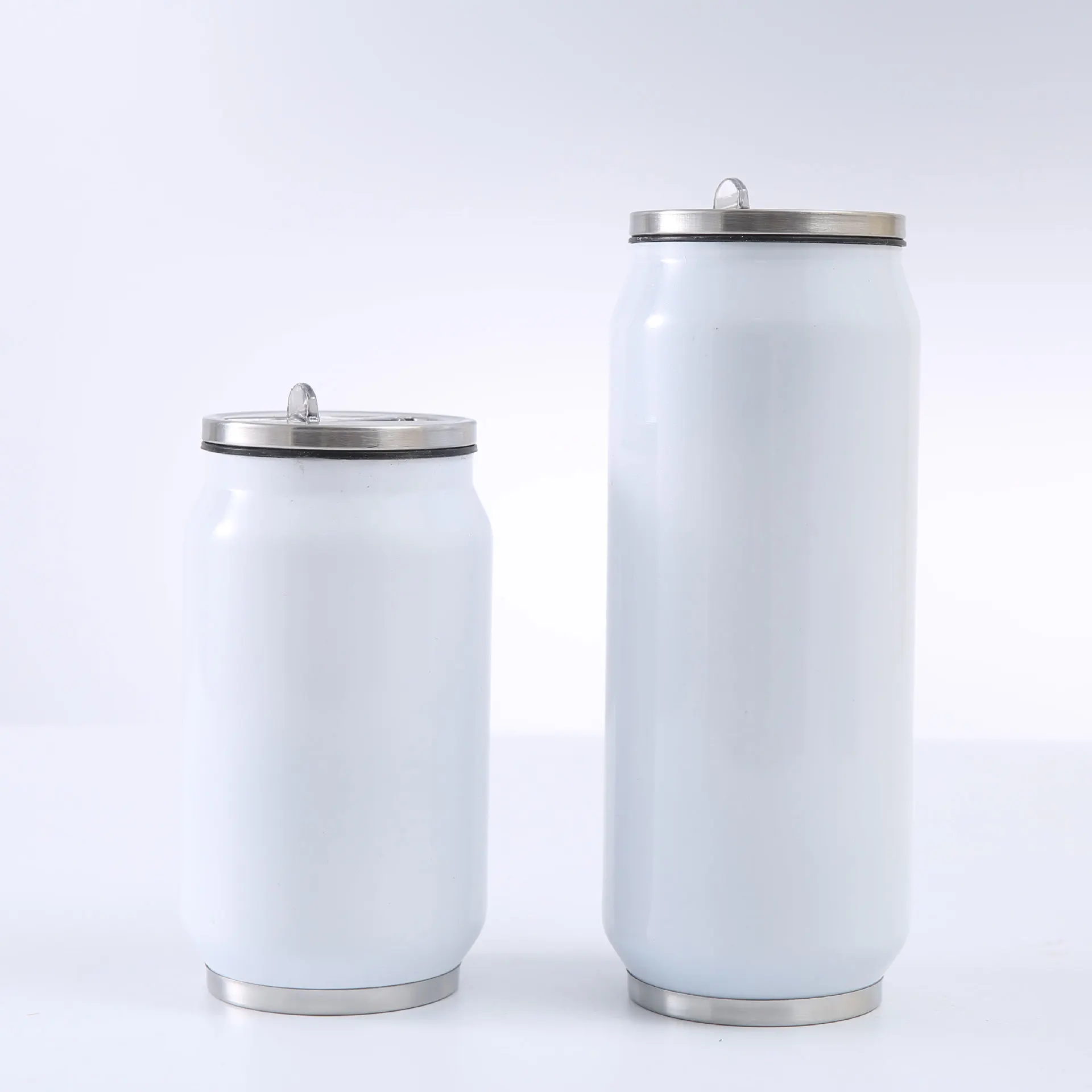 

Insulated Cup Creative White Multifunctional Coke Cans Keep Warm and Cold Stainless Steel Car Cup Personalized Easy To Pull Cans