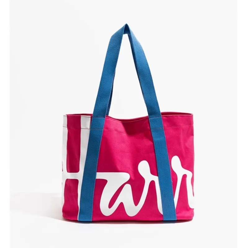 المملكة المتحدة هارودز حمل حقيبة 38*16*30 سنتيمتر سعة كبيرة يده واحد الكتف حقيبة تسوق قماش الكرتون التدريس حقيبة #5