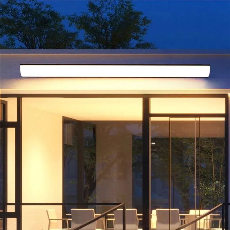 B50C Garden Wall Lamp LED Waterproof Outdoor Long Strip Villa Courtyard Exterior Wall Decoration Wall Washing Light