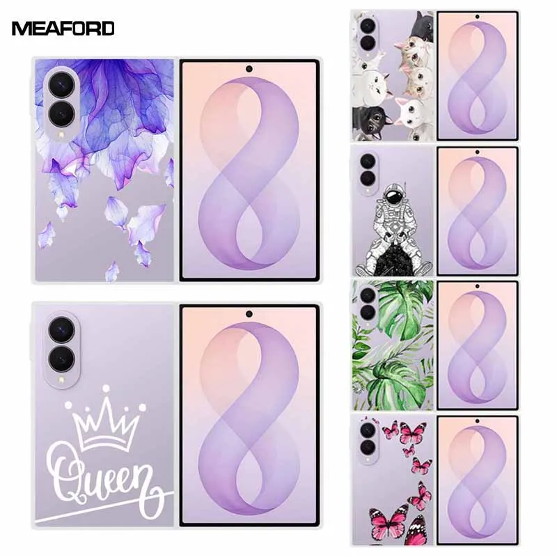 For Samsung Z Fold 8 Wide Carcasa Funda Fold2 Fold3 Fold4 Fold5 Fold6 Fold7 8 Ultra Special Hard Plastic Clear Phone Case Cover