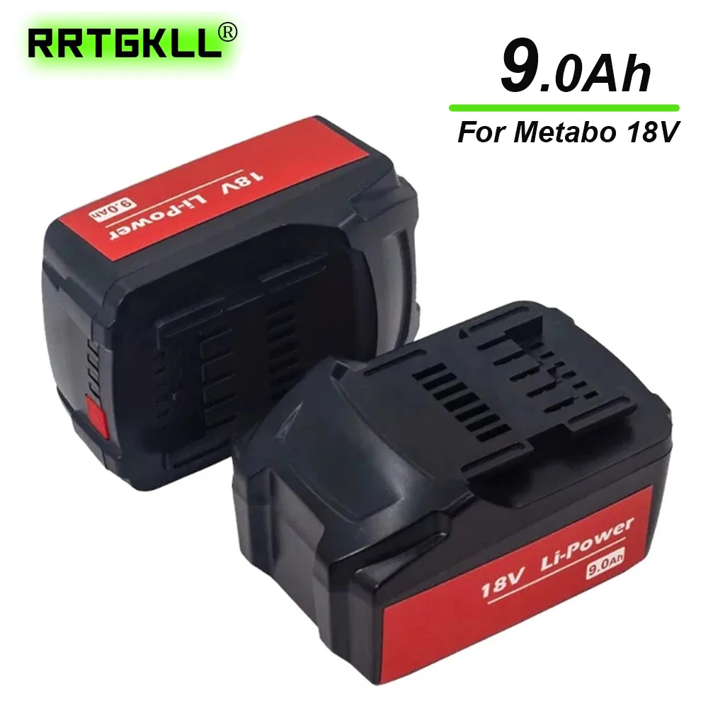 18V 9000mah Battery for Metabo Cordless Power Tool Drill Drivers Wrench Hammers for Metabo 18V Battery 9.0Ah 625592000 625591000