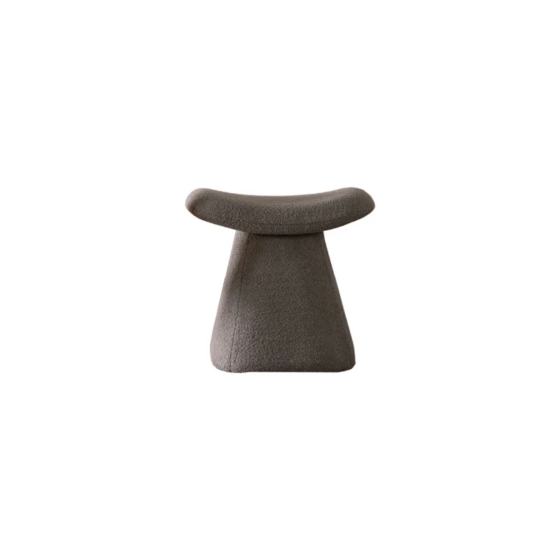 

Nordic Apartment Hotel Creative Shoe Change Shoe Stool Modern Foot Bedroom Lamb Fleece Makeup Chair