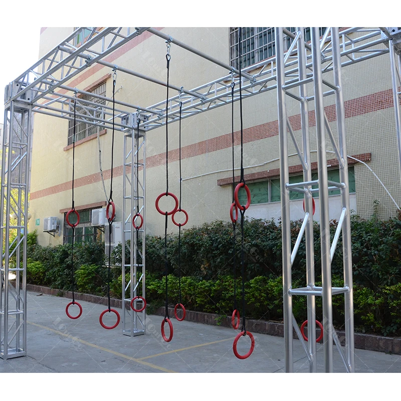 Lapangan Bermain Dalam Ruangan Sea of Multiple Rings dengan Rintangan American Ninja Warrior untuk Anak-Anak