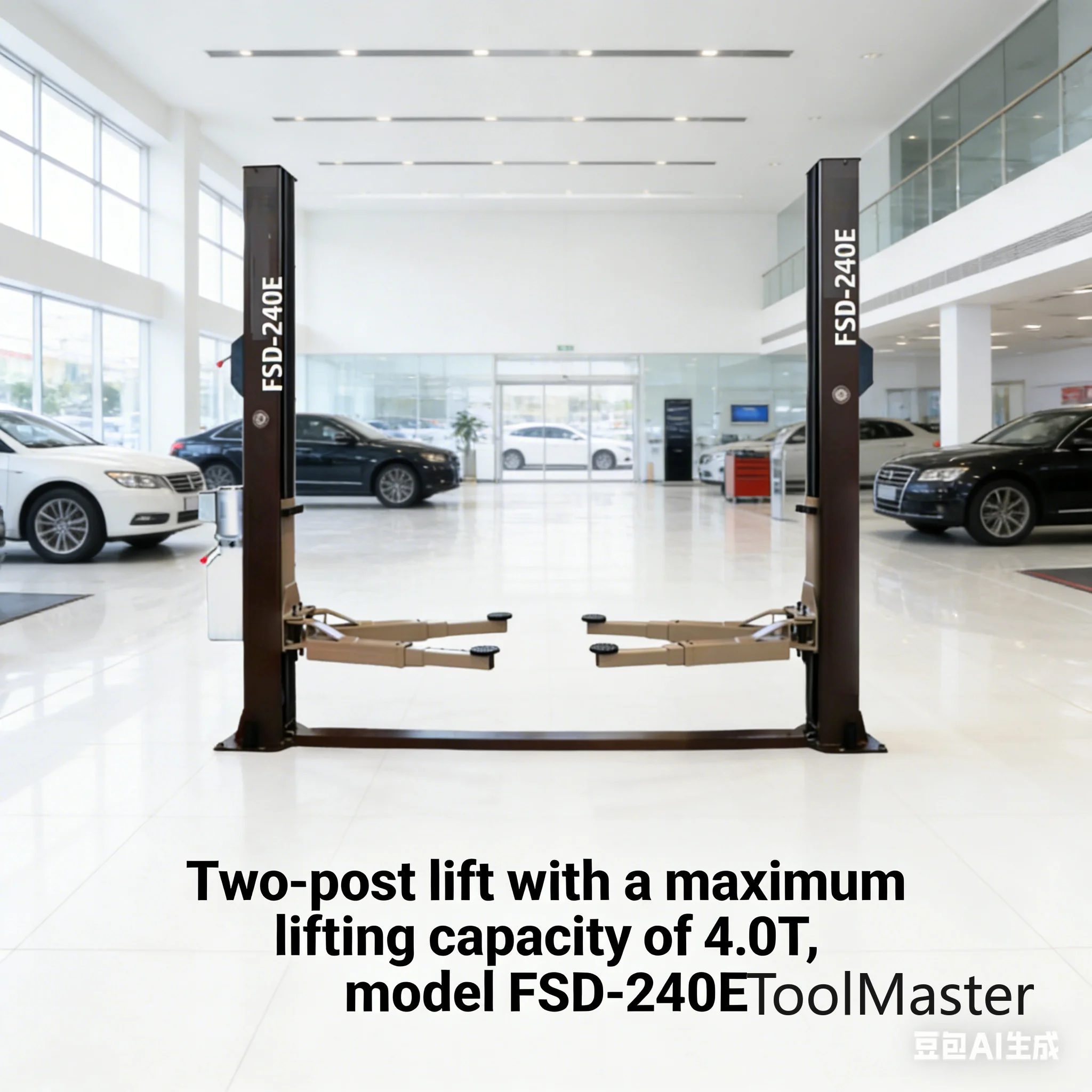 

[Hot Sale]Eco Way EW-240 4-ton Double Cylinder Hydraulic Car Lift With 1850mm Lifting Height And 12-month Warranty | Price Disco