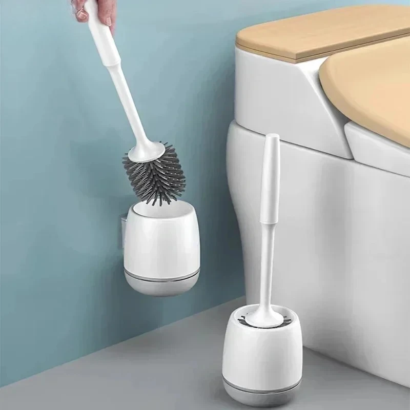 

Youpin Silicone Head Toilet Brush Wall Mounted Cleaning Brush Long Handle Toilet Brush Bathroom Accessories Sets Tools