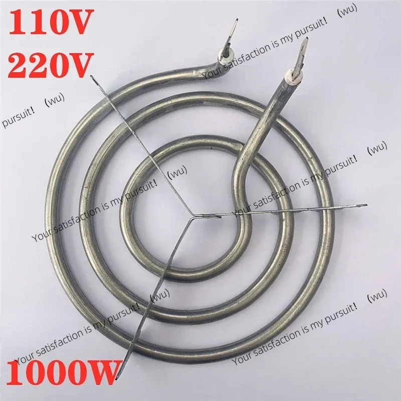 1000W Cooktop stove burner heating element for oven stainless steel electric coil spiral burners surface heating tube 110V 220V