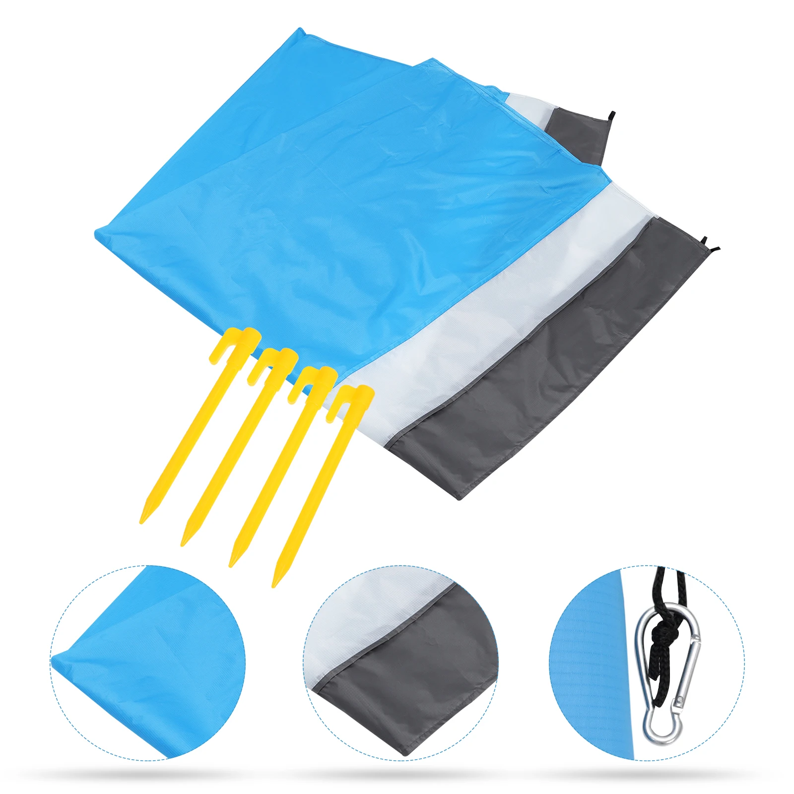 

Waterproof Beach Blanket Camping Cushion Picnic Pad Outdoor Mat Quick Dry Foldable Travel Rug Storage Bag Included Tent