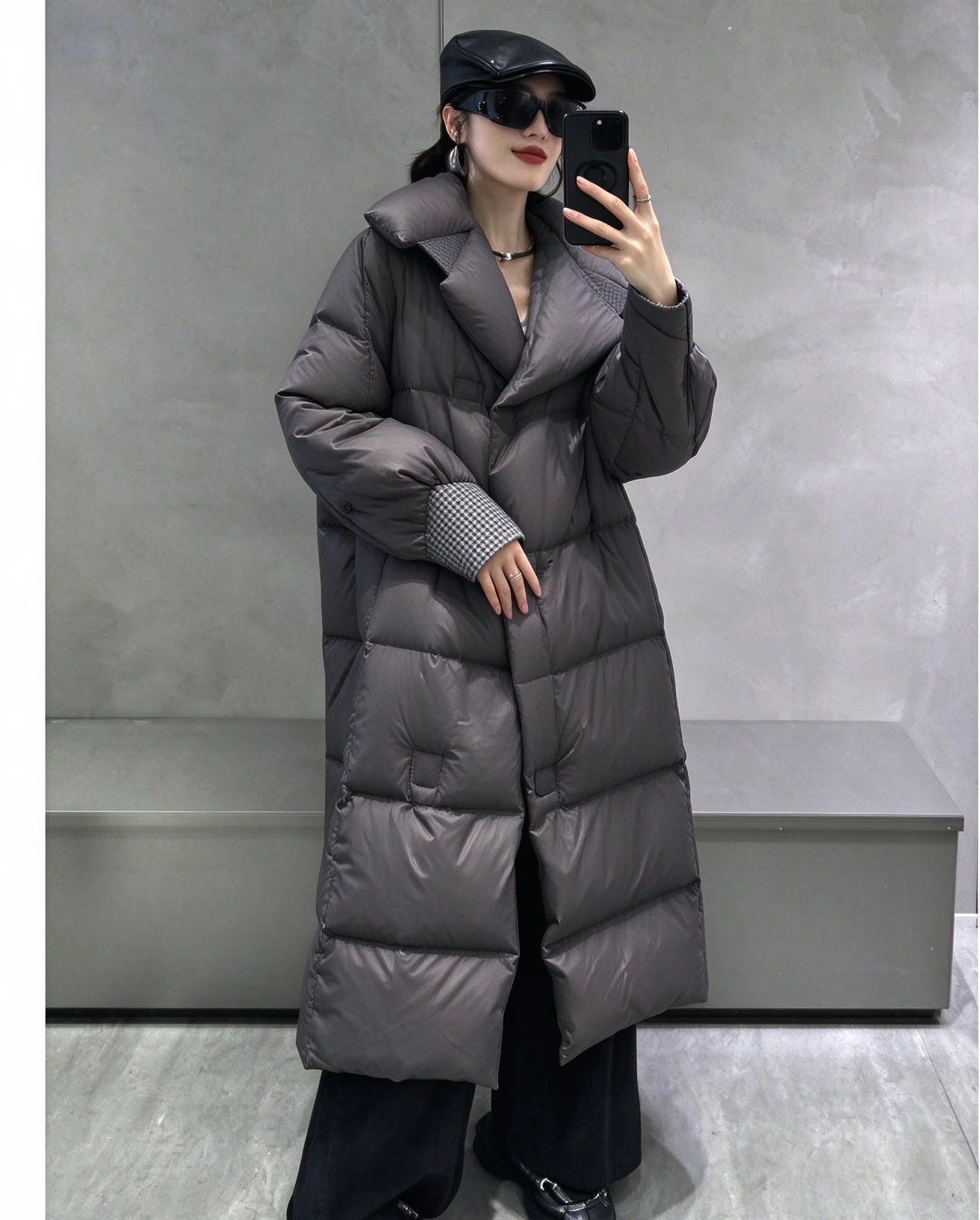 Oversized Longline Padded Coat Women's Zip Up Winter Daily Commute Campus Trendy Warm Soft New Luxe Hot Chic Fad Outdoor Coats