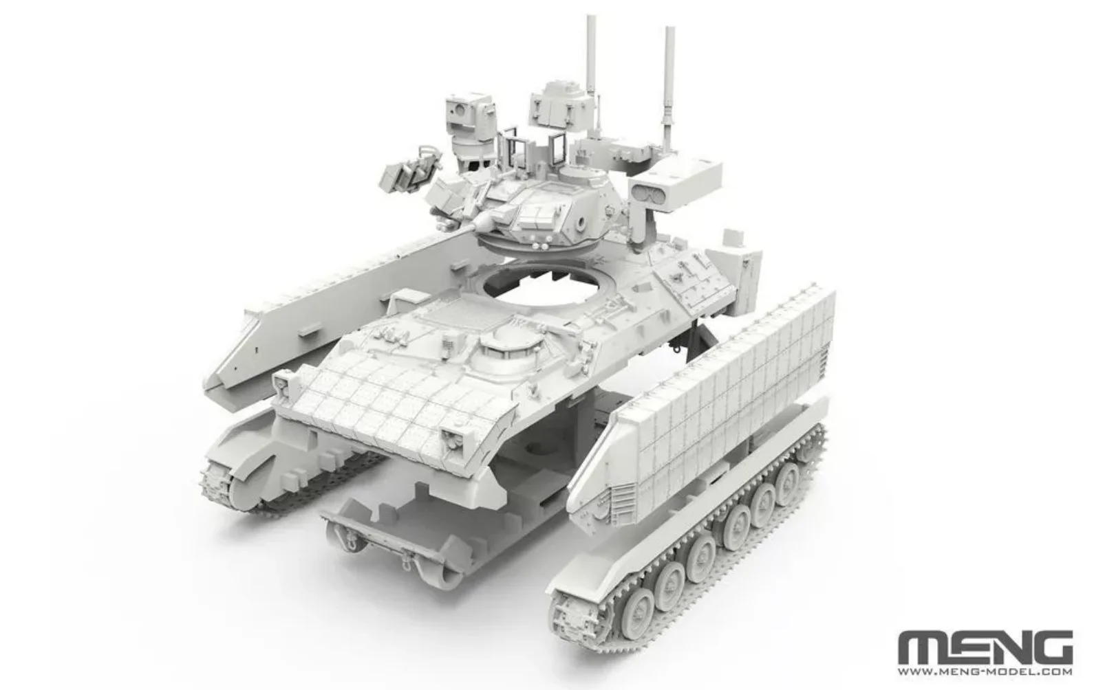MENG 72-005 1/72 Scale US IFV Infantry Fighting Vehicle M2A3 Bradley w/Busk III Hobby Craft Toy Plastic Assembly Model Kit - Image 4