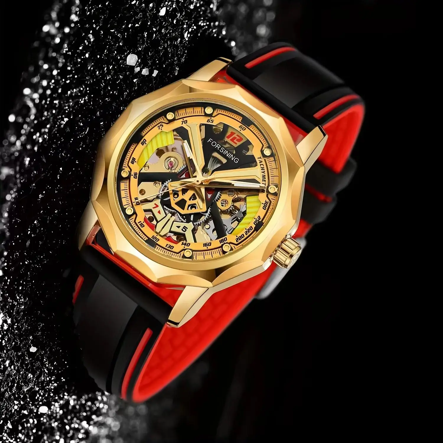 

Мужские повседневные часы, механический механизм, дизайн «скелет», модные механические часы, подходящие для делового или повседневного ношения, подходят для вечеринок или повседневной носки, стильные и модные наручные часы, изысканный подарок на день рожд