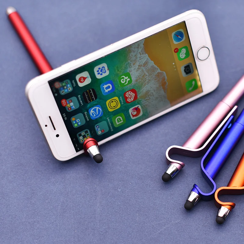 

6-Pack of Colorful Phone Stand Touch Screen Pens with Random Colors, Gift Pens, Multifunctional Gel Pens, Personalized and Fun Multifunctional Gel Pens, Suitable for Writing, Office Use, and as a Great Gift for Holidays