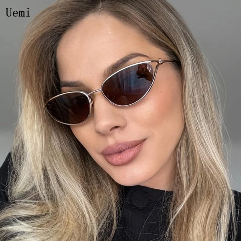 

New Fashion Cat Eye Sunglasses For Women Men Luxury Original Designer Metal Frame Sun Glasses Trending Shades UV400 Eyewear