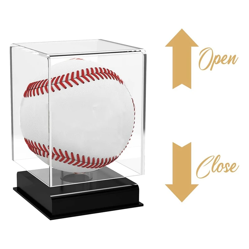 Baseball Display Case,Acrylic UV Protected Acrylic Baseball Display Square For Autographed Baseball,Memorabilia Baseball Durable