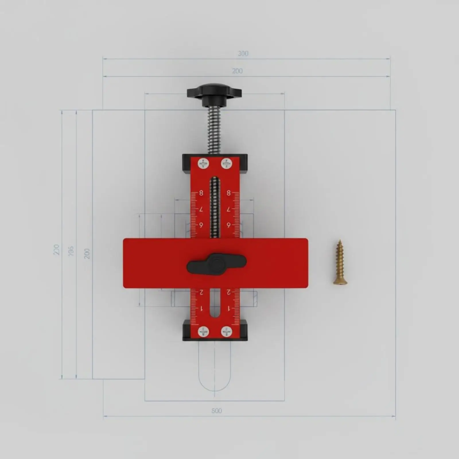 Cabinet Door Installation Alignment Jig Adjustable Height Cabinet Door Alignment