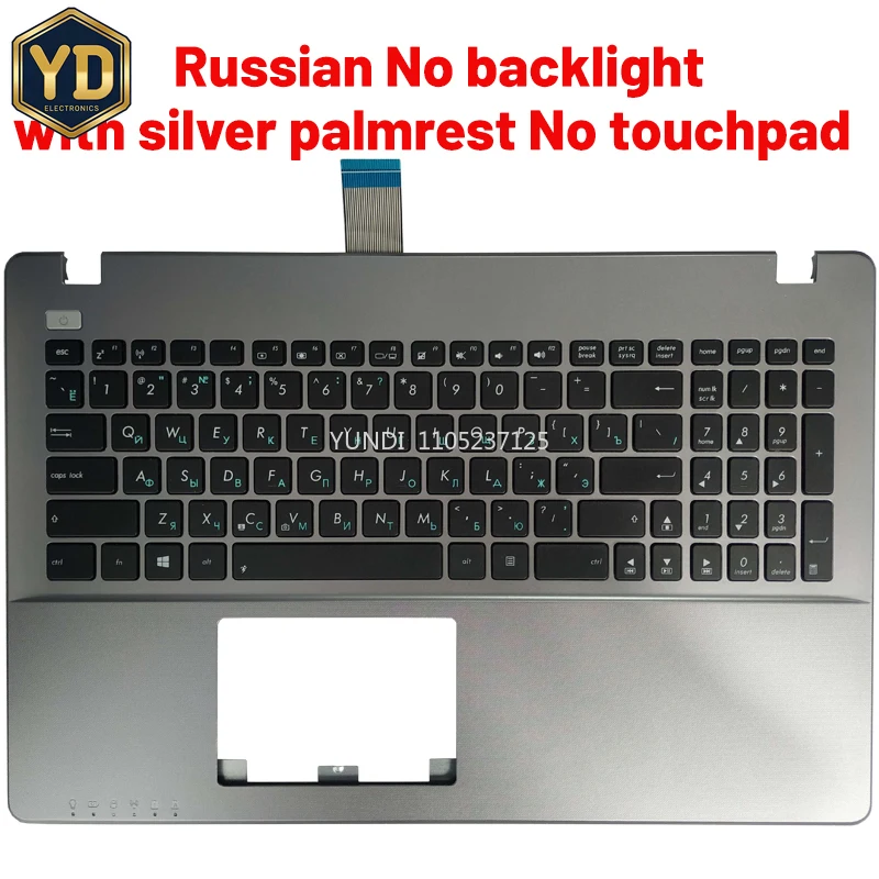 YD Russian/US Laptop Keyboard For ASUS X552 X552C X552MJ X552E X552EA X552EP X552L X552LA X552CL R510L R510C R513 palmrest upper