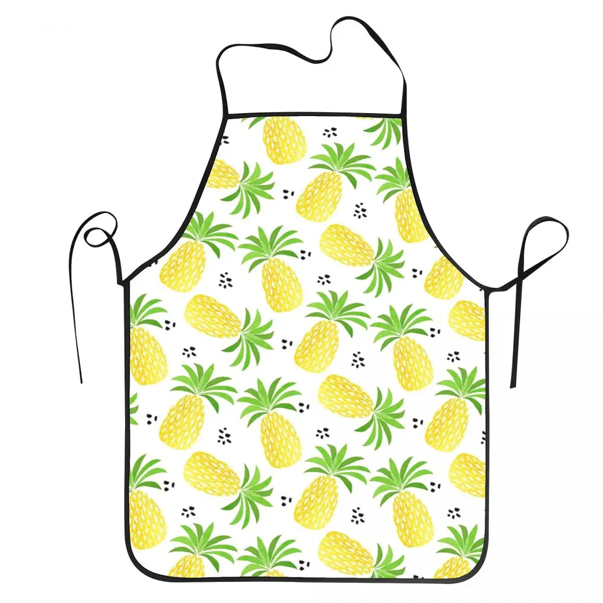 Animal Fruit Flower Alien Dinosaur Print Apron Chef Cooking Tablier Bib Kitchen Cleaning Pinafore for Women Men Gardening