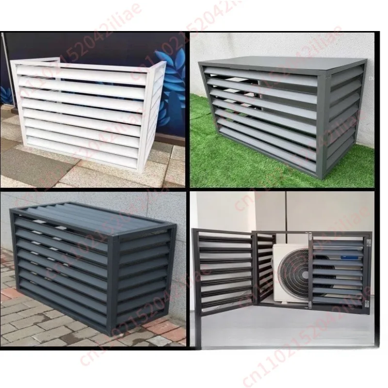 Durable Aluminum Alloy AC Outdoor Unit Cover Rain Protector for Climate Control Systems