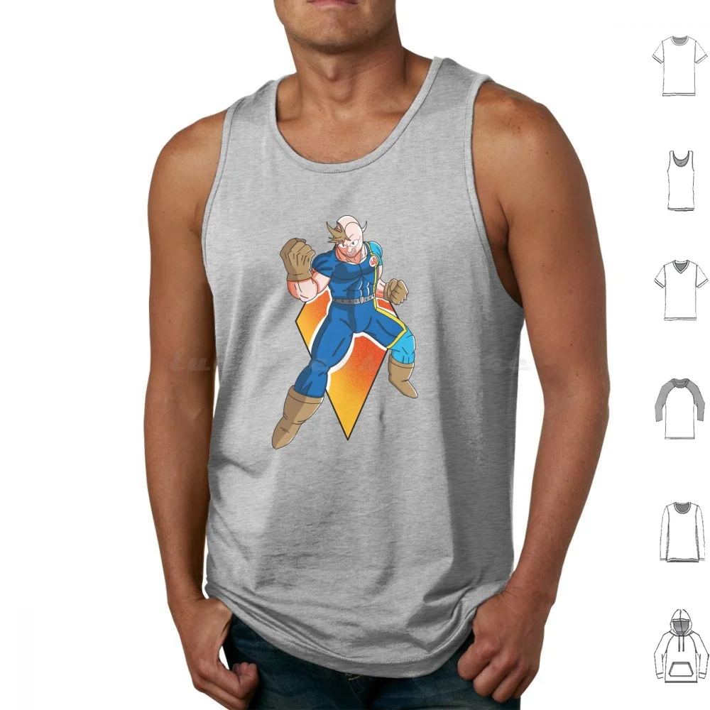 The Kid! ( Colored ) Tank Tops Print Cotton Mantaro Kinniku Kinnikuman Ultimate Muscle Kid Muscle Anime Anime Design