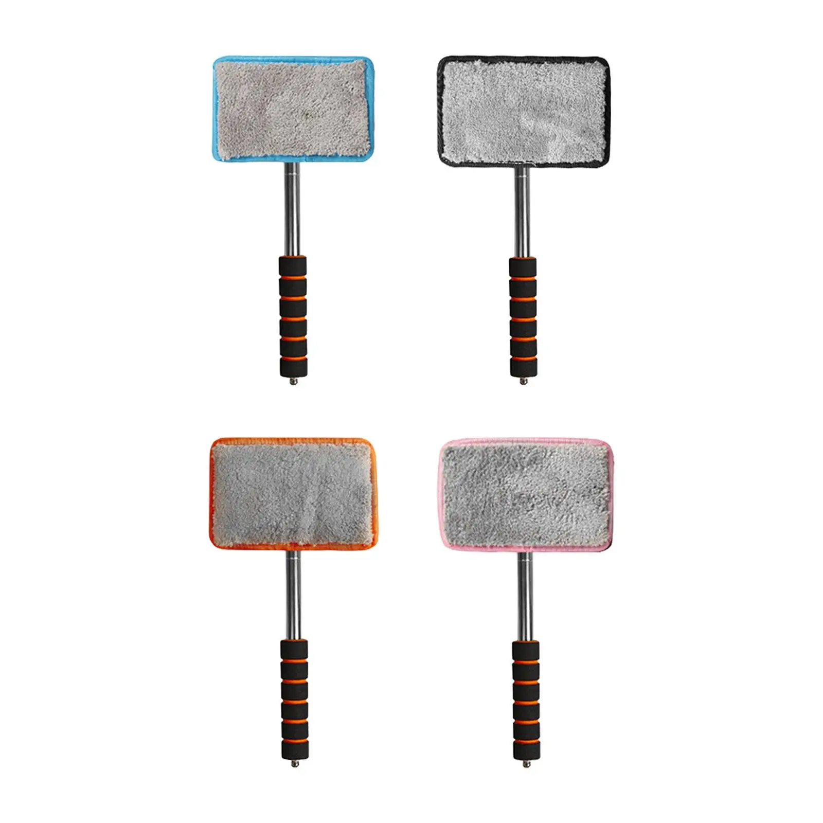 Cepillo de lavado de coches, herramienta de limpieza de parabrisas genérica con mango ajustable, limpiador de ventanas, cepillo de desnebulización para ventana de cocina