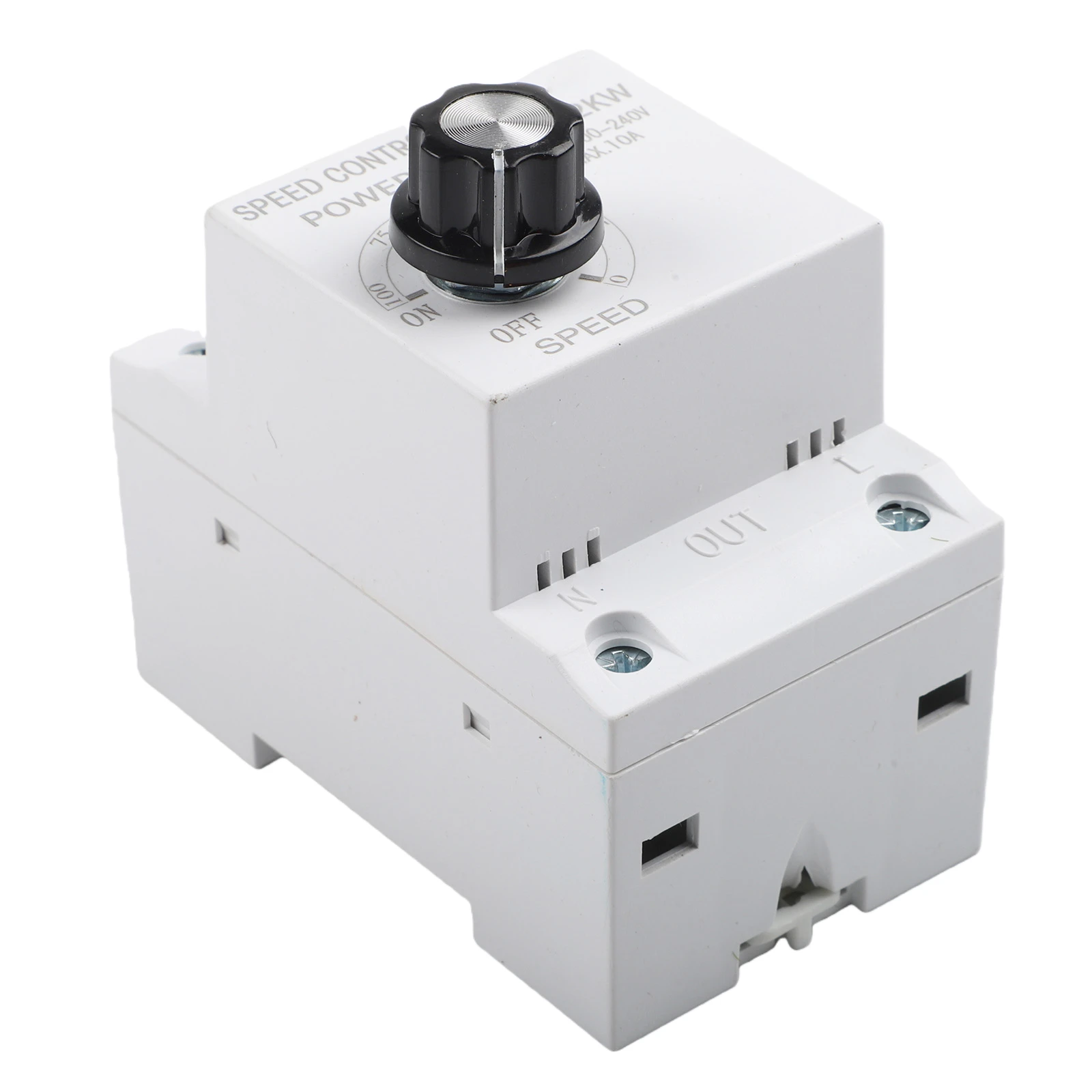 AC 220V 10A Electronic Voltage Regulator for Fan Speed and Motor Speed Governor with Stepless Adjustment and DIN Rail Mounting