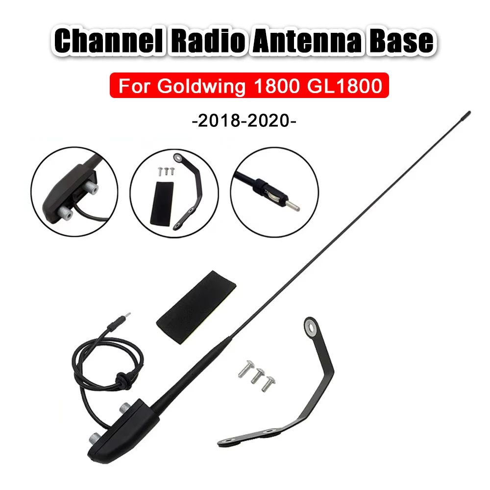 

Black For Honda Goldwing Gold Wing 1800 GL1800 GL 1800 gl1800 2018 2019 2020 Motorcycle Antenna Base Channel Radio