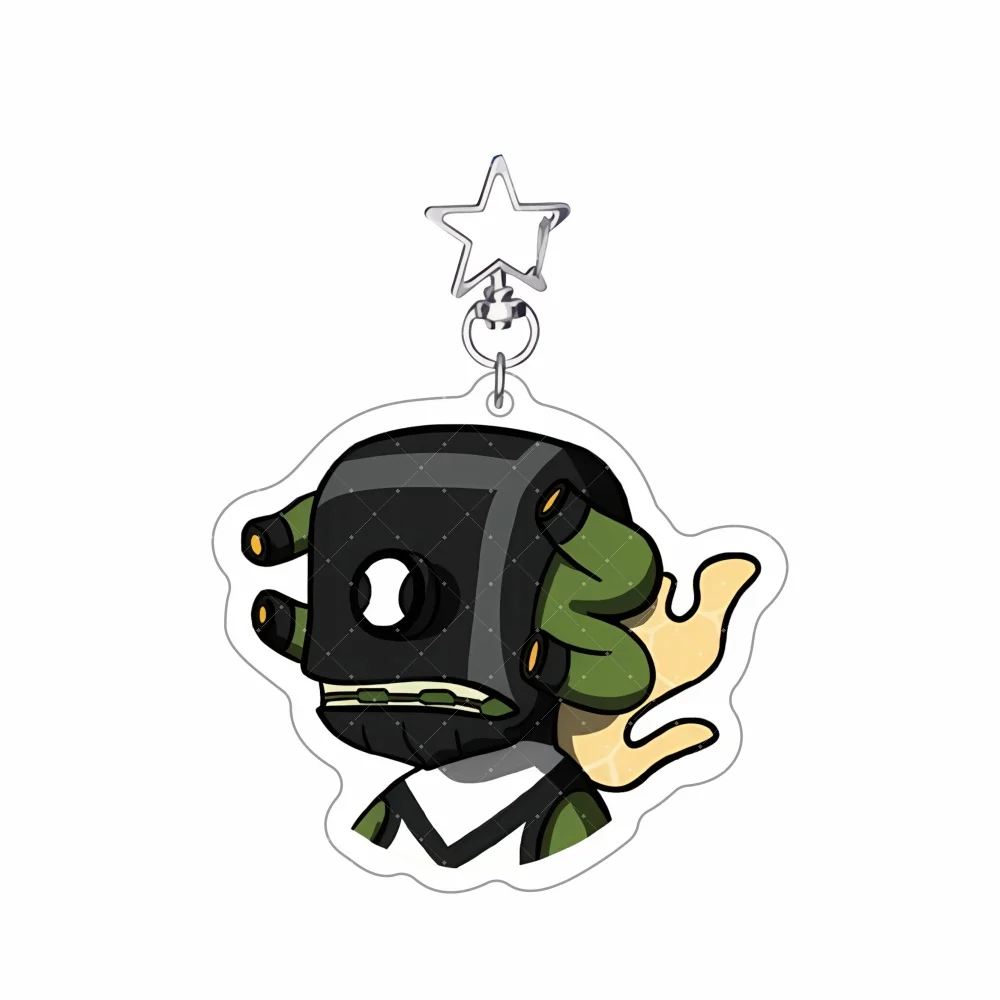 Ben 10 Cartoon Anime Key Chain 6cm Q Version Acrylic Pendant Keychain Backpack Decor Key Ring Gift