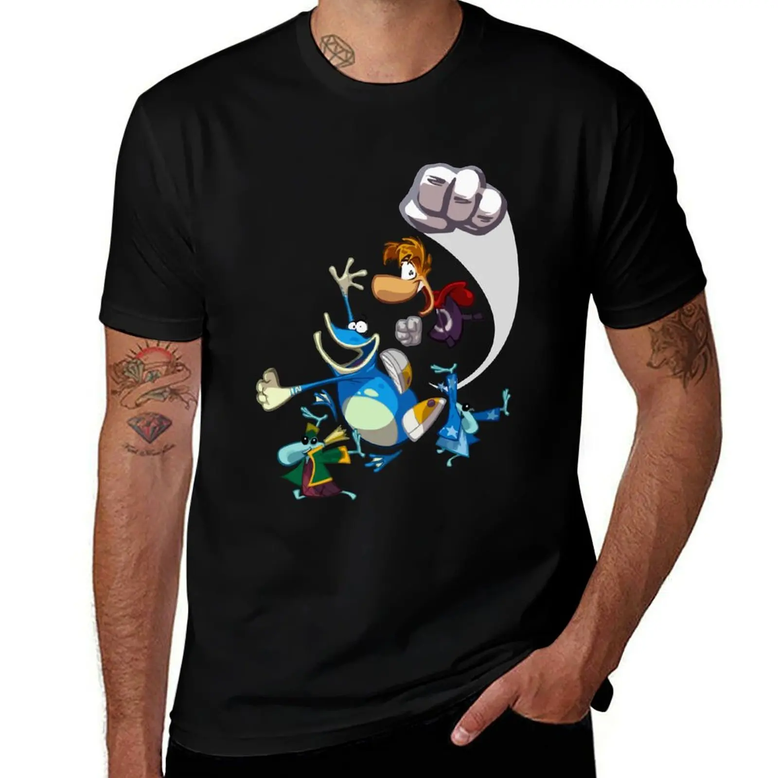 

And soft shirts cotton Vintage man t for Globox anime for shirts Rayman T-Shirt t man