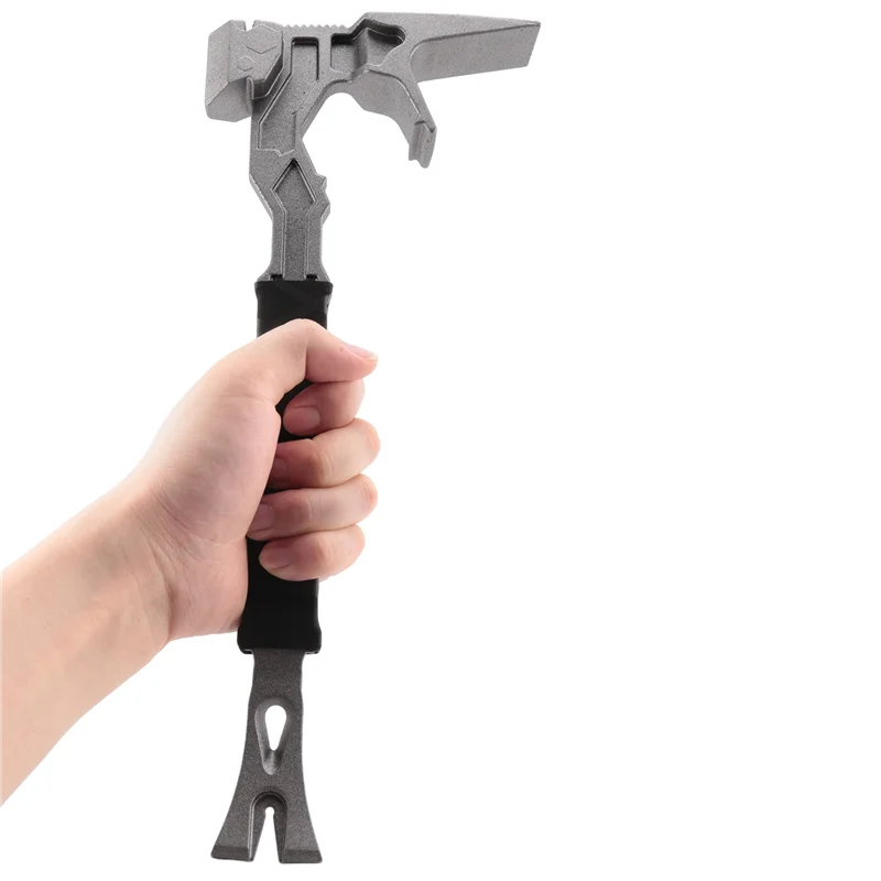 AC88-1 Pezzi Martello multifunzionale per esterni Martello per rimozione unghie Martello per strumento demolizione piede di porco