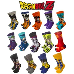 Calcetines de algodón de Dragon Ball para adulto y niño, calcetín Universal de Anime, Vegeta, Goku, freezer, Broly, superpersonalidad, informal, largo, transpirable