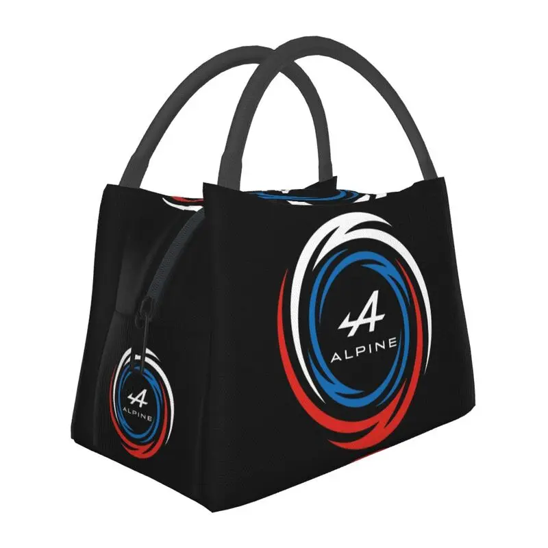 

Custom Racing Alpines Team Logo Lunch Bags Men Women Cooler Warm Insulated Lunch Boxes for Work Pinic or Travel