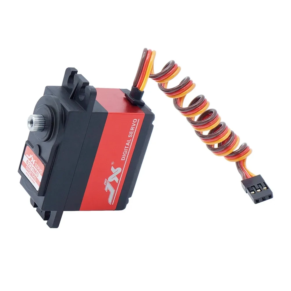 JX PDI-6221MG 20KG แรงบิดขนาดใหญ่ 120 °   360 °   เกียร์โลหะดิจิตอล Coreless Servo สําหรับ 1/10 1/8 RC รถ Crawler Buggy เฮลิคอปเตอร์เรือ