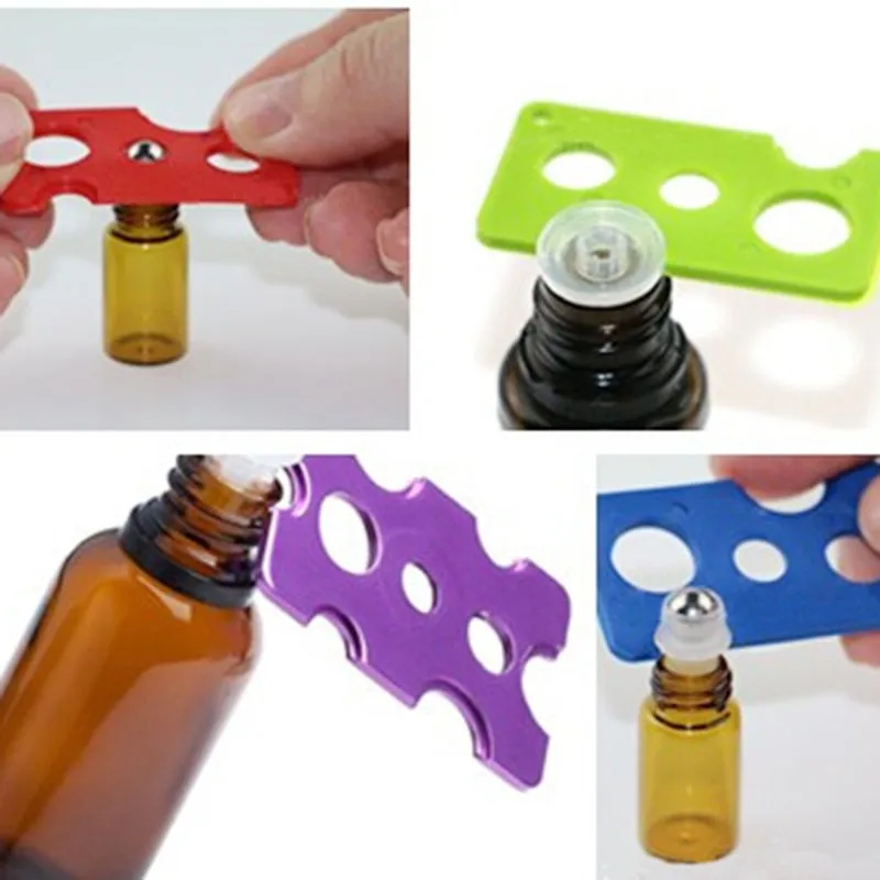 10/20/30/40/100pcs Essential Oil Bottle Opener Key Tool Remover Corkscrew For Roller Balls Caps Bottles Accessories