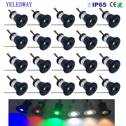 IP65 1W Mini LED Spotlight 12V Dimmable Ambient Downlight Focos Spot Lamps for KTV Party Ceiling Stairs Walkway Cabinet Lighting
