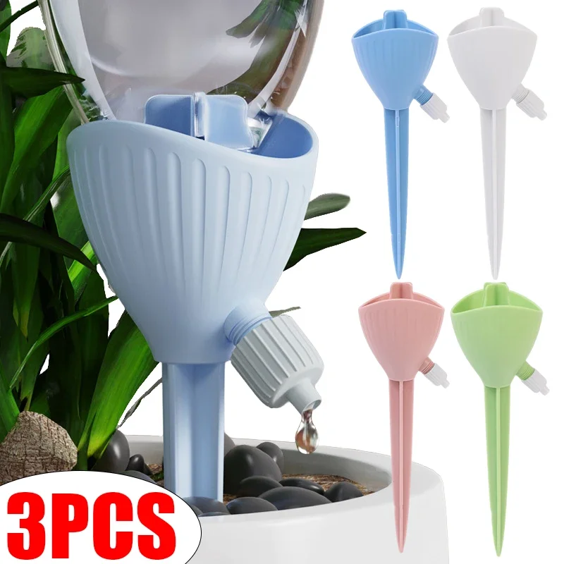 

1/3PCS Plant Automatic Watering Device Indoor Outdoor Flower Adjustable Drip Irrigation System for Garden Flower Potting Plants