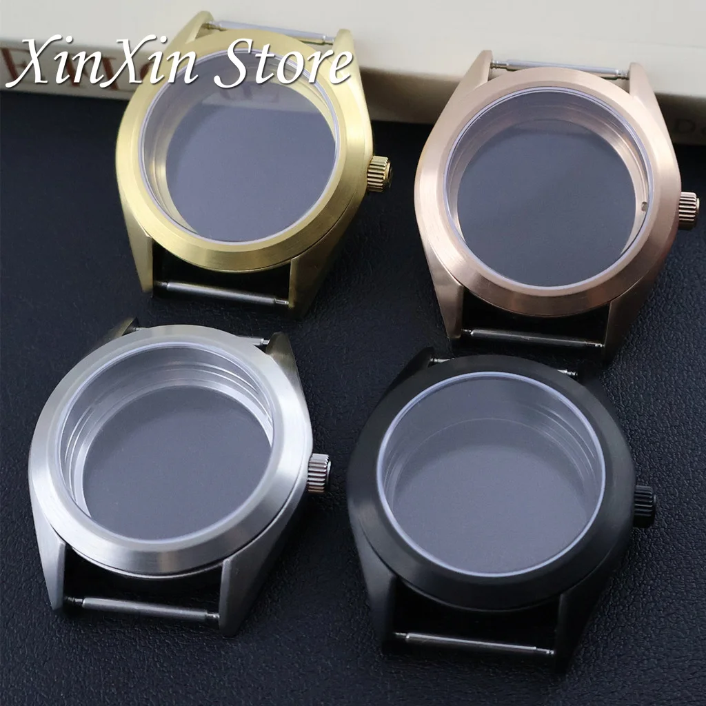 

38 мм 200 метров водонепроницаемые матовые детали для часов для NH34 NH35 NH36 NH38 4R35 механизм сапфировое стекло часы S корпус с заводной головкой