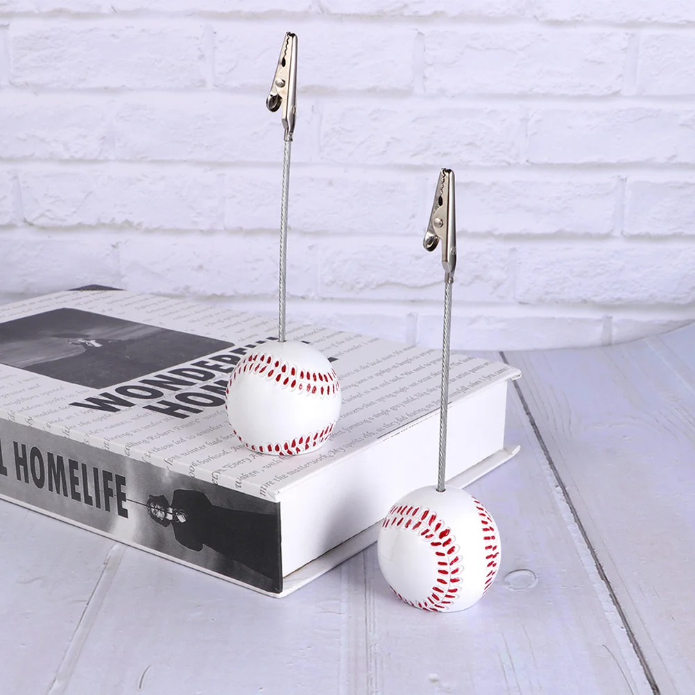 6 قطعة قاعدة الكرة مذكرة كليب الراتنج المواد المعدنية حامل صور الطاولة للصور ملاحظات بطاقات منظم سطح المكتب لوازم الحفلات