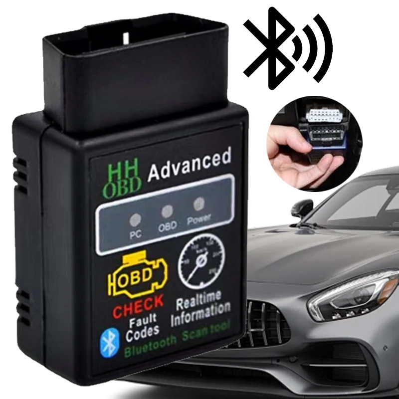 Bluetooth-Compatible Diagnosis Scanner for Android IOS Windows Car OBD2 Scanner Elm327 V1.5 Code Reader OBDII Diagnostic Tool