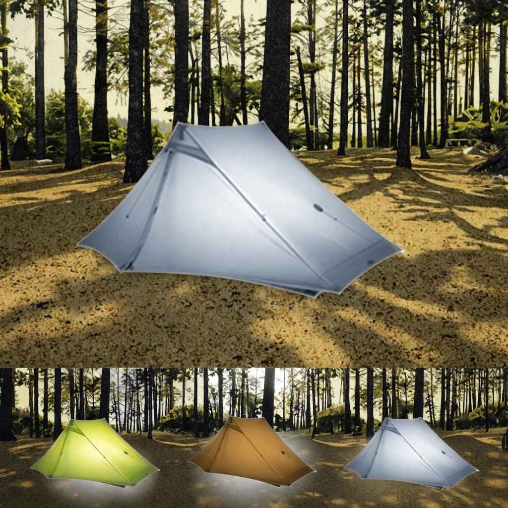 

High Quality Lightweight 1-Person Nylon Outdoor Camping Backpack 3 Seasons Waterproof Straight Bracing Aluminum Hiking Single