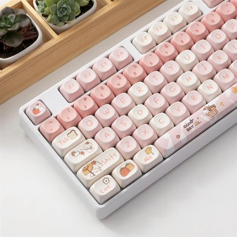 

MOA высоко Отремонтированная собака keycap MAC cute PBT sublimation HI75 VGNv98 Aula87 f99 DK68