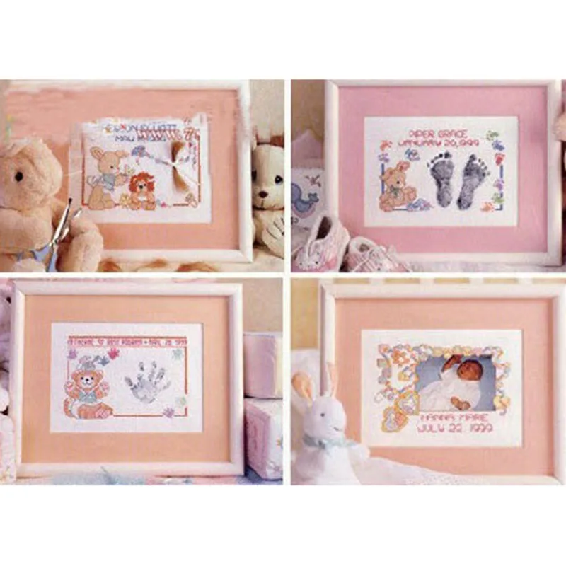 DIY Craft Stich Cross Stitch Birth Celebration Plastic Fabric Needlework Embroidery Crafts Counted Cross-Stitching Kit