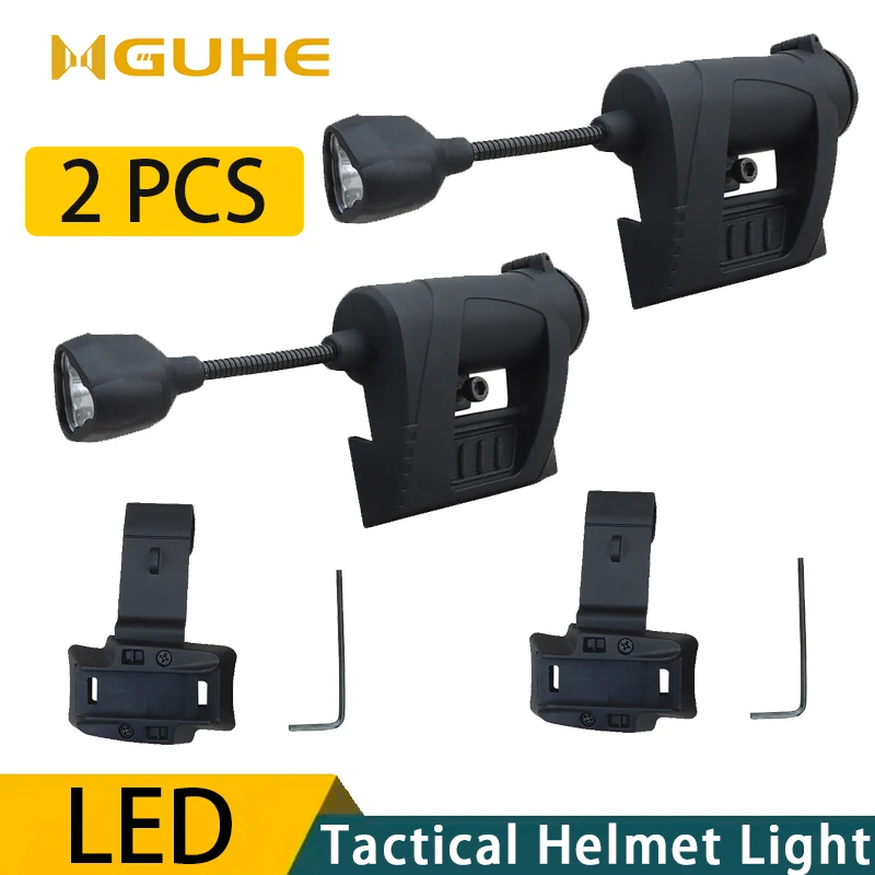 Tactical Helmet Light,4 Mode Green,Red,White,IR Helmet Lamp, Outdoor Night Lighting For Hunting Fishing Helmet Lamp