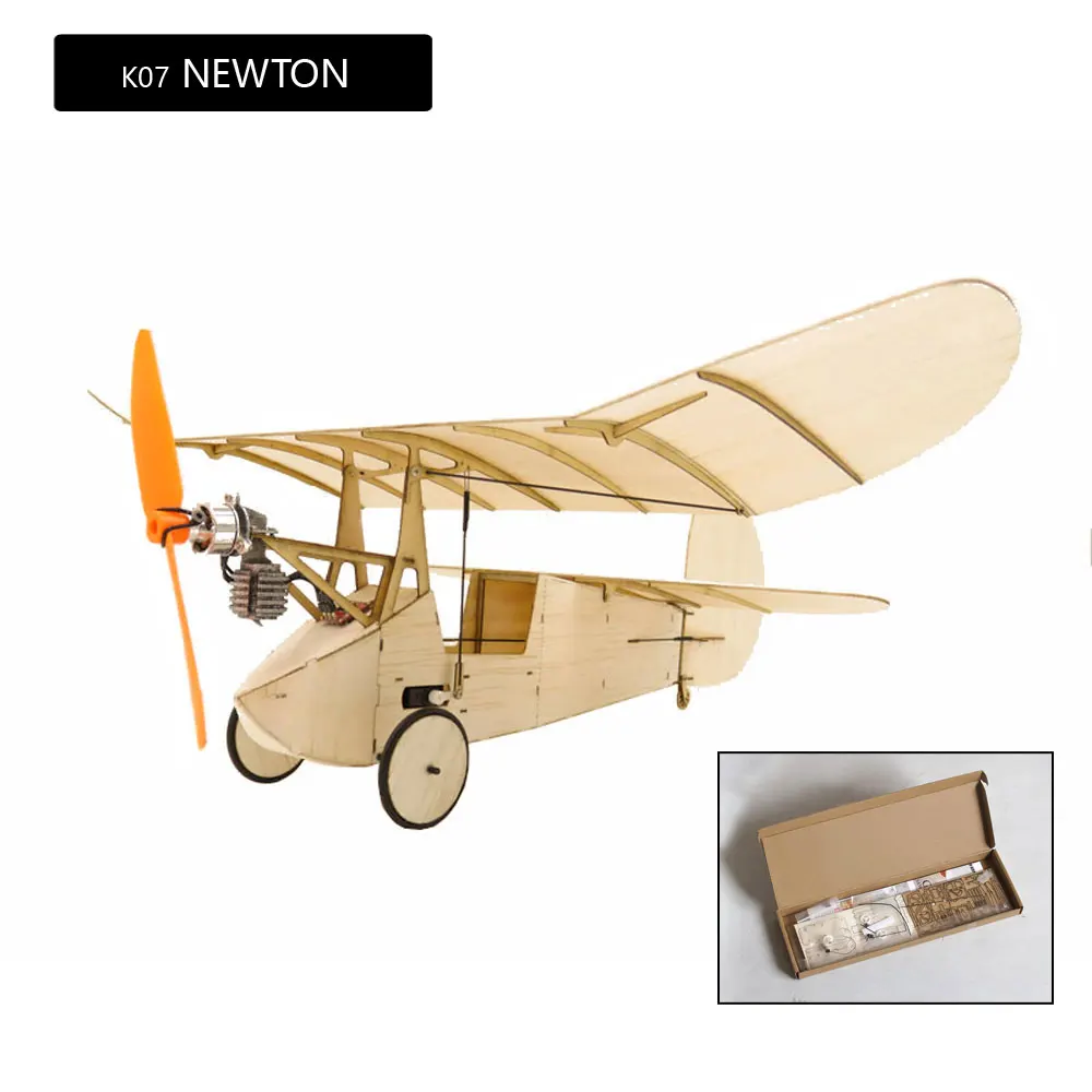 DW Hobby K07 Balsawood Airplane Balsa KIT 358mm Newton Wingspan Remote Control Plane Wooden Airplane Toy Gift