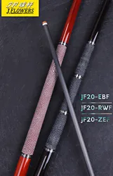 J Flores Bilhar Piscina Cue Stick, Couro Conjunto De Energia De Carbono, 12,5 milímetros Set, JF 20-EBF RWF Zef