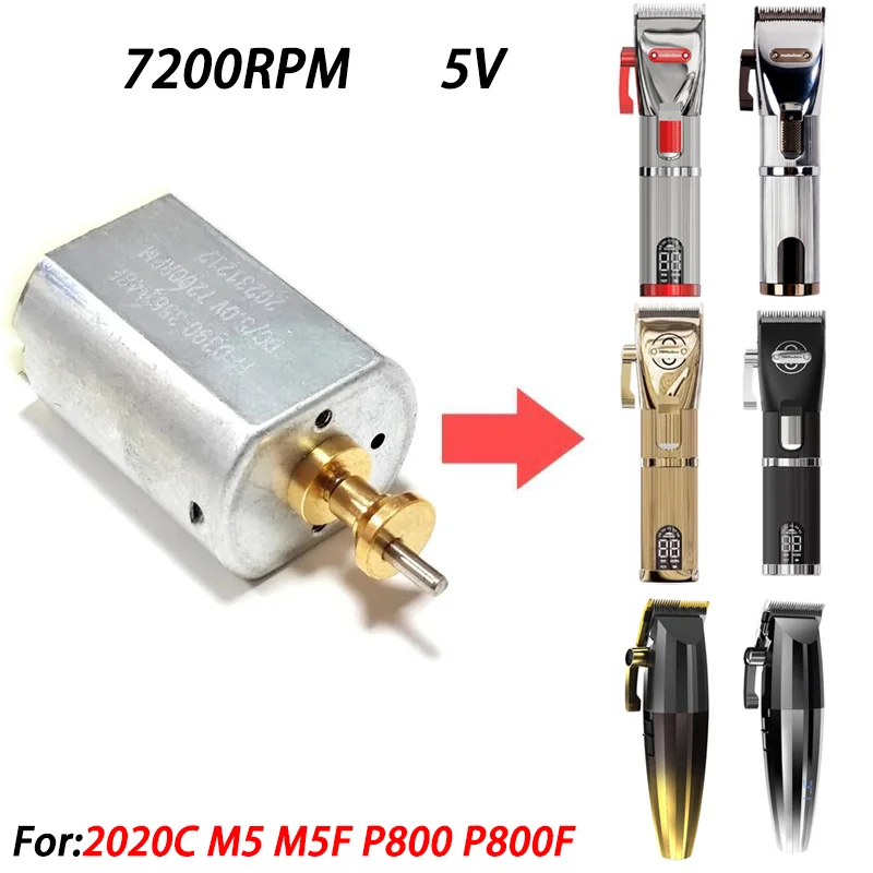 7200 RPM Hair Clipper 5V Motor Engine Professional Repair Replacement Tool for M5 M5F 2020C P800 P800F Mainboard Battery Spring